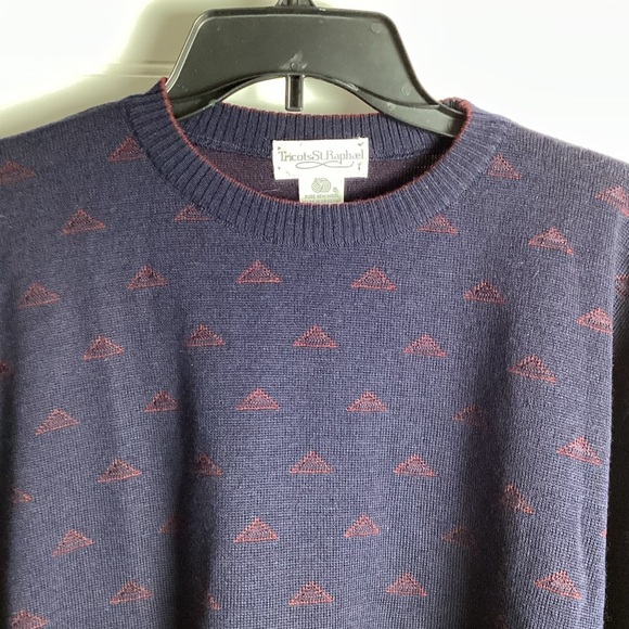 Tricots St Raphael Nordstrom Pure New Wool Sweater Chunky Grandpa Men's Large - Picture 3 of 9